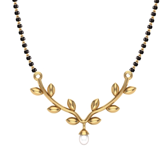 Deepa 18kt Yellow Mangalsutra Designs in Gold