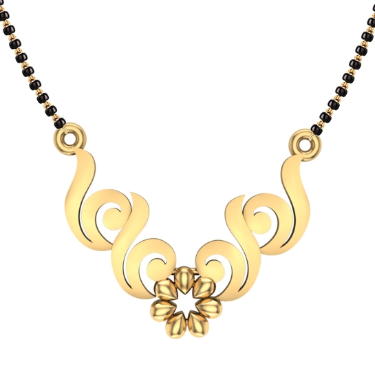 Aahana 18kt Yellow Mangalsutra Designs in Gold