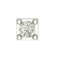 Beautiful Aakriti White Gold Diamond Nosepin