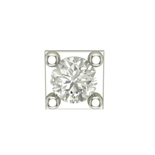 Beautiful Aakriti White Gold Diamond Nosepin