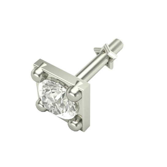 Beautiful Aakriti White Gold Diamond Nosepin