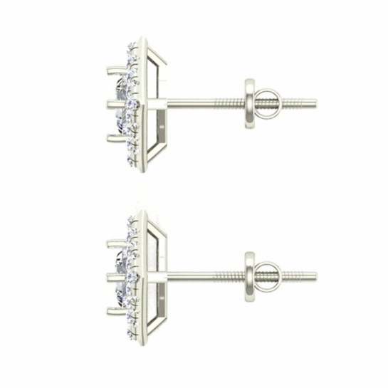 925 Silver Earrings Cubic Stud for Women and Girls