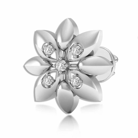 925 Sterling Silver Flower Shape Della Studs earrings