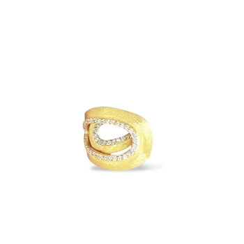 925 Sterling Silver Gold Plated Ring