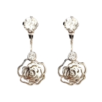 925 Sterling Silver Rose Drops earrings