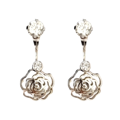 925 Sterling Silver Rose Drops earrings