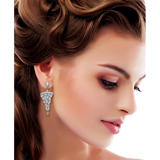 925 Sterling Silver Beautiful Adya Drops earrings
