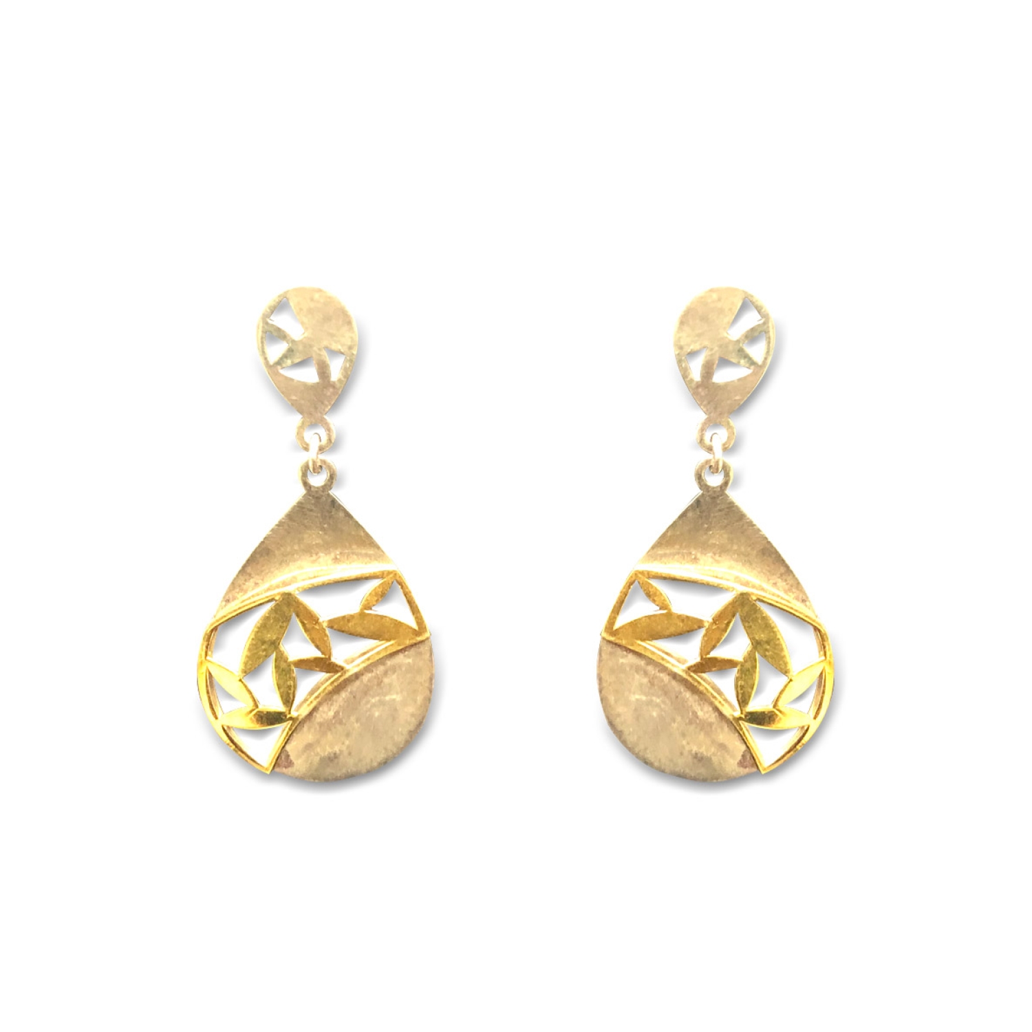 Buy Sterling Silver Floral pearl Earrings Online - MeerMankaa
