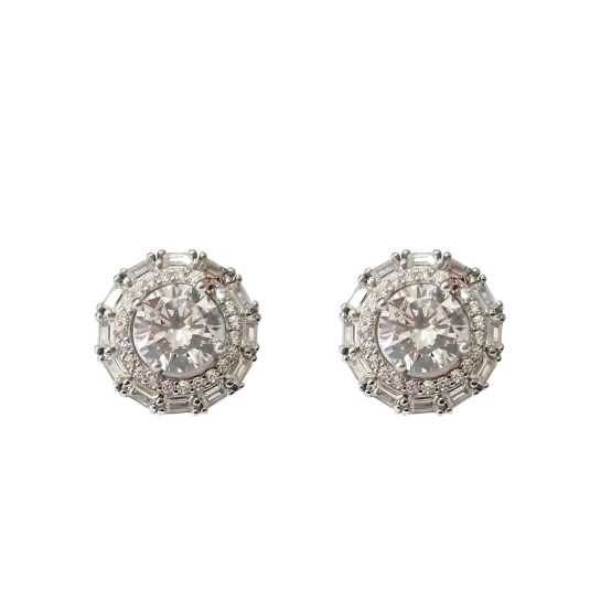925 Sterling Silver Elegant Rushita Studs earrings