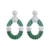 925 Sterling Silver Saanvi Drop Earrings