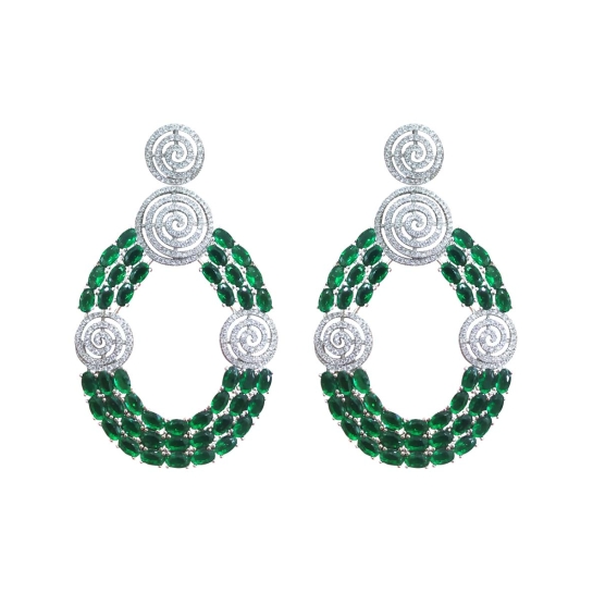 925 Sterling Silver Saanvi Drop Earrings