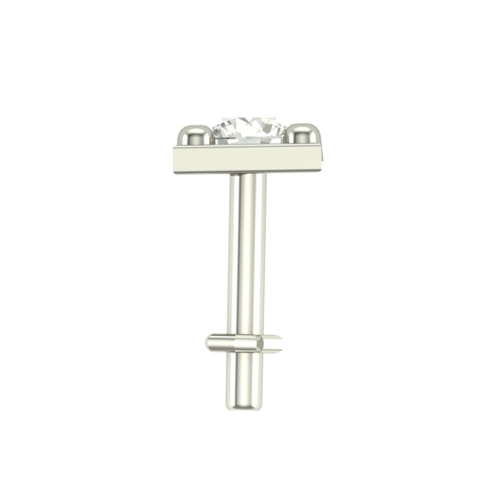 Beautiful Aakriti White Gold Diamond Nosepin