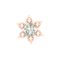 Beautiful Aarti Rose Gold Diamond Nosepin