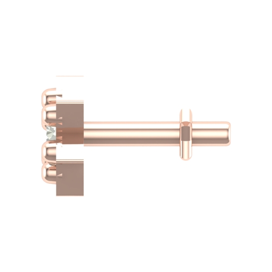 Beautiful Aarti Rose Gold Diamond Nosepin