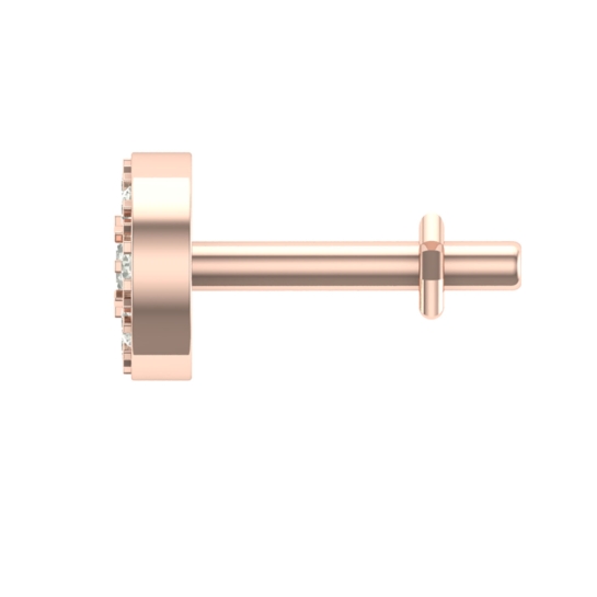 Beautiful Ayugu Rose Gold Diamond Nosepin