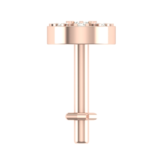Beautiful Ayugu Rose Gold Diamond Nosepin