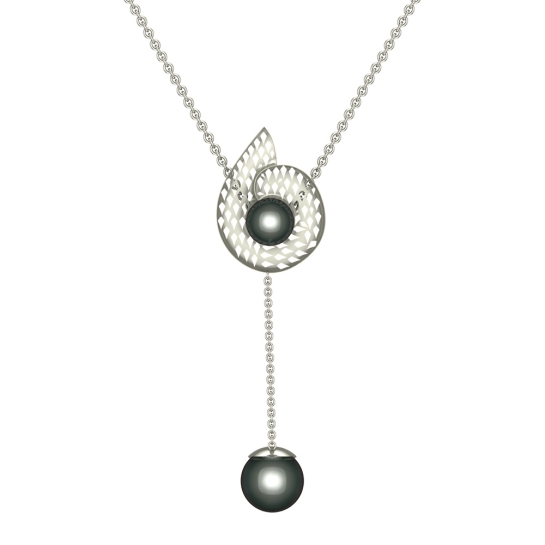 Agata Gold Tahitian Pearl Pendant Designs For Female