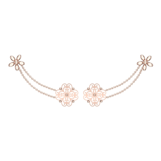 Anisha Gold Earrings Design for daily use  