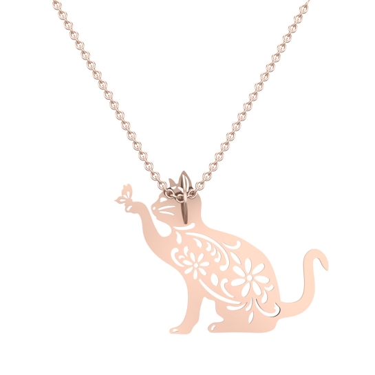 Asmara Cat Gold Pendant Designs For Female