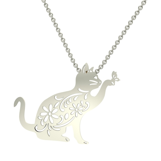 Ariana Cat Gold Pendant Designs For female