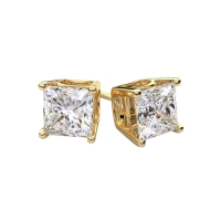 Aaravi Yellow Gold Studs Earrings