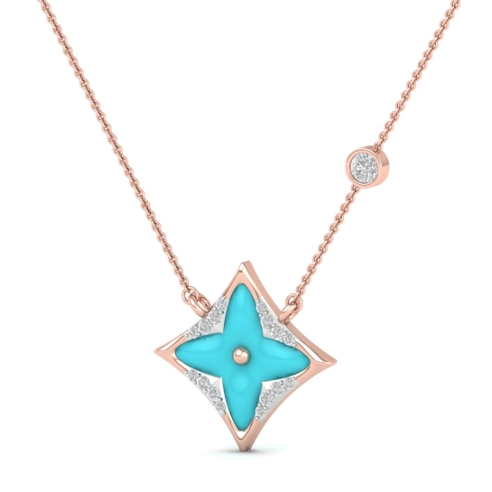Aarika Turquoise Star Pendant