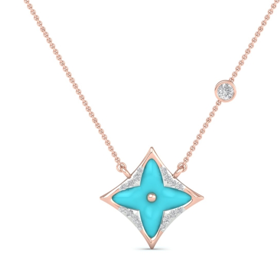 Aarika Turquoise Star Pendant