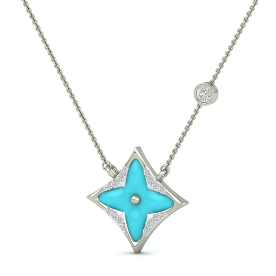 Aarika Turquoise Star Pendant