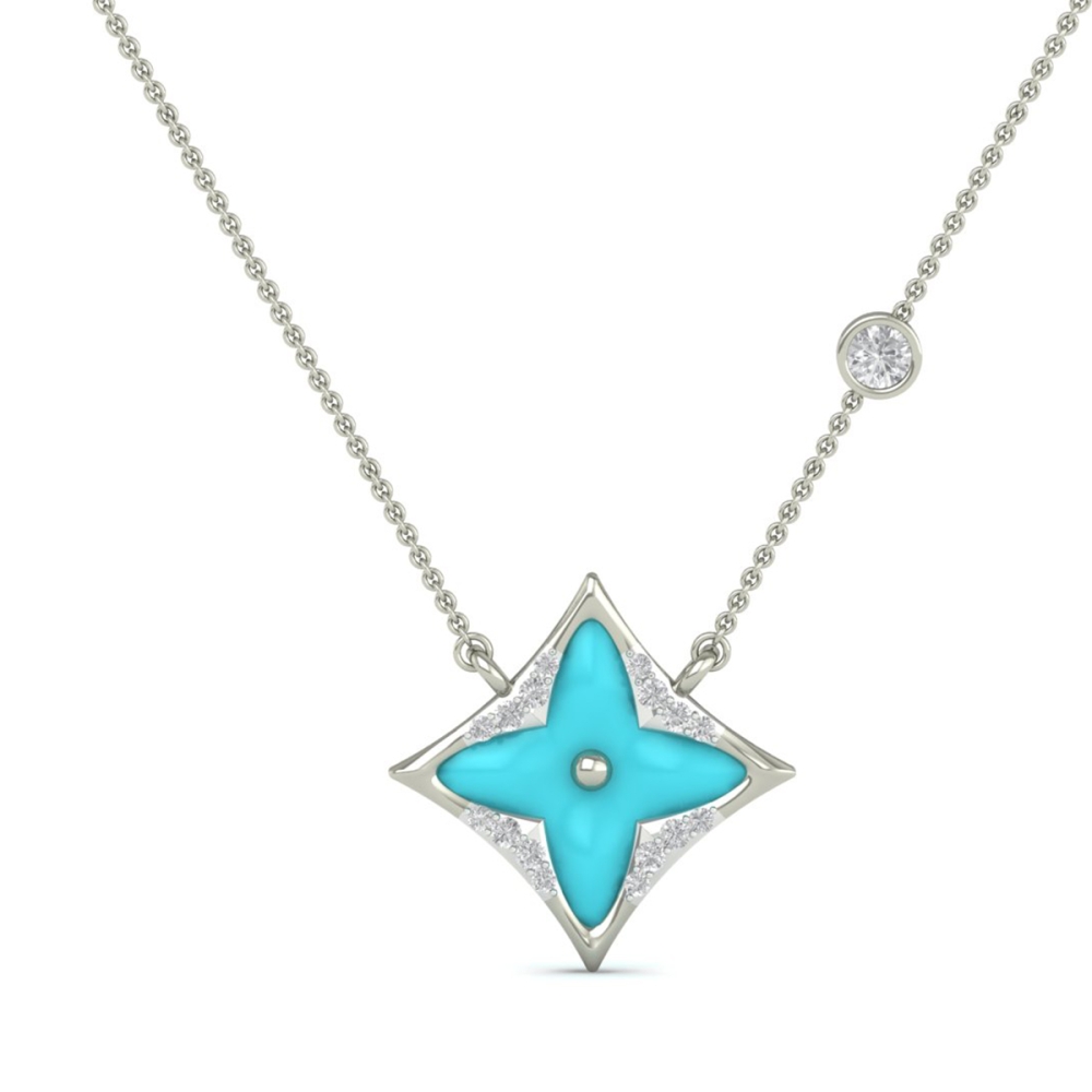 Aarika Turquoise Star Pendant
