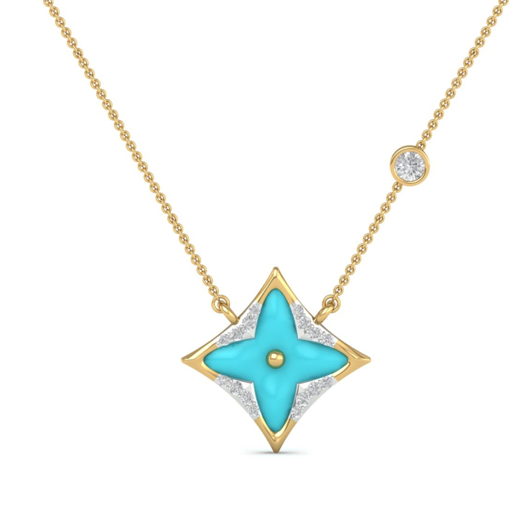 Aarika Turquoise Star Pendant