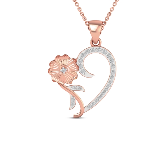 Aarohi Floral Diamond Pendant