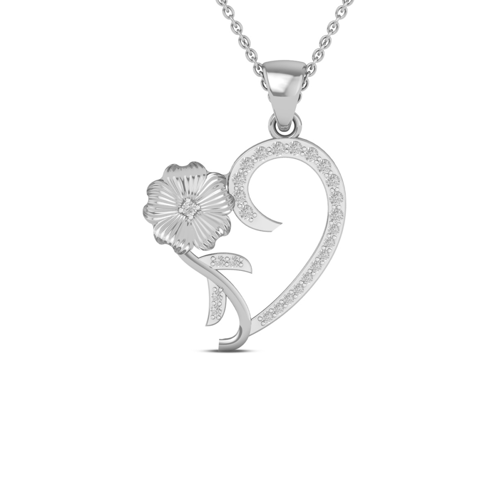 Aarohi Floral Diamond Pendant