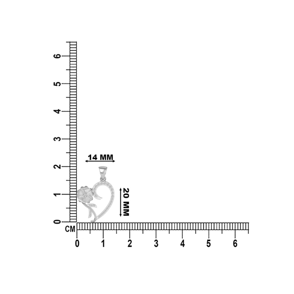 Aarohi Floral Diamond Pendant