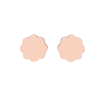 Aayushi Rose Gold Stud Earrings Design for daily use