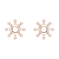 Akansha Gold Stud Earrings Design for daily use