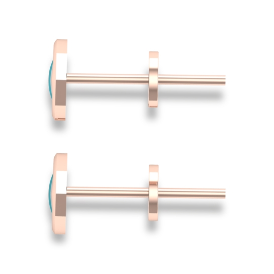 Akshita White Gold Evil Stud Earrings Design for daily use