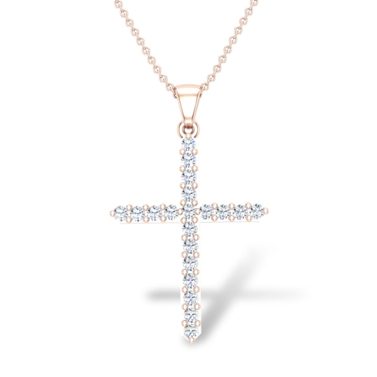 Ivory Jesus Diamond Pendant