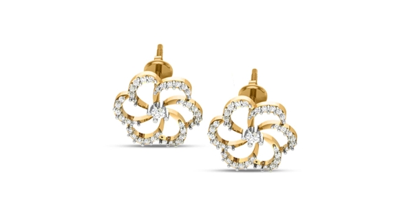 Buy Mia by Tanishq Korean Hearts 14 KT Diamond Stud Earring at Amazon.in