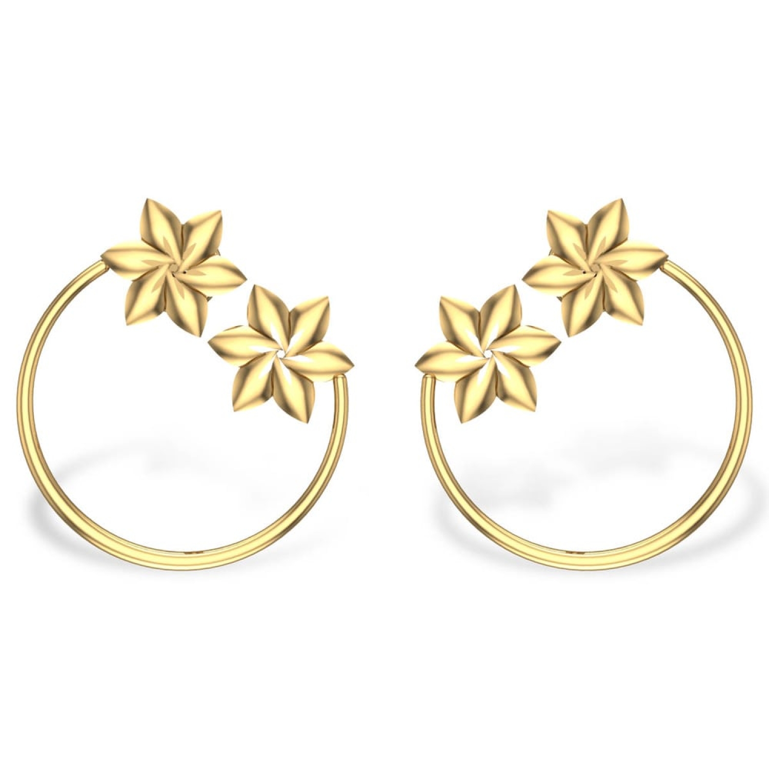 Simple Gold Earring at Rs 6080/gram in Akividu | ID: 2852507960633