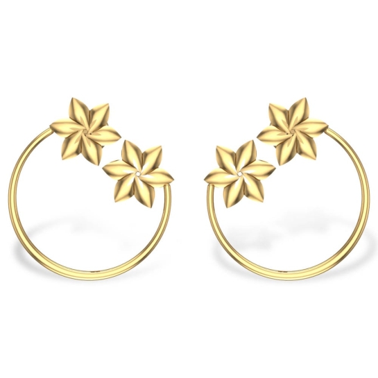 Karla Gold Earrings Design for daily use 