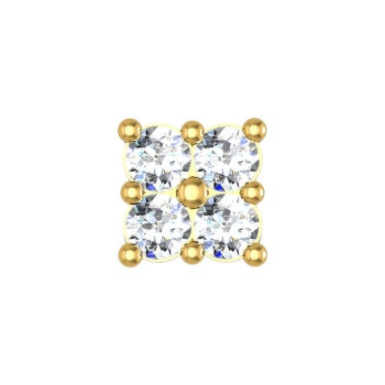 Allyson Yellow Gold Diamond Nosepin Screw