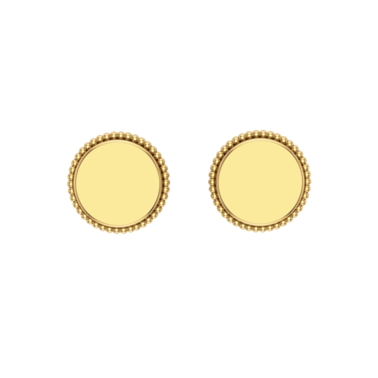 Amanat Gold Stud Earrings for daily use