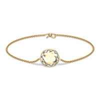 Amberley Om Initial Chain Bracelet