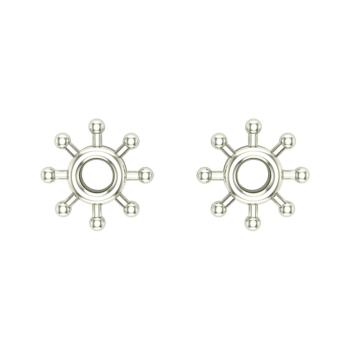 Amita Gold Stud Earrings Design for daily use 