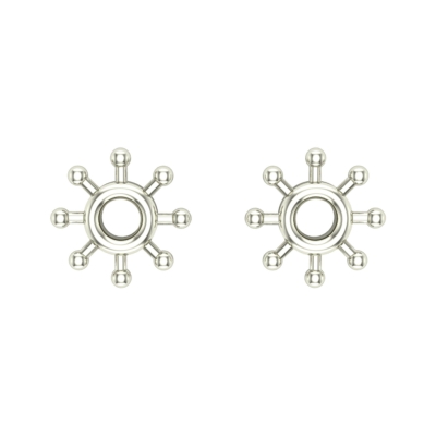 Amita Gold Stud Earrings Design for daily use 