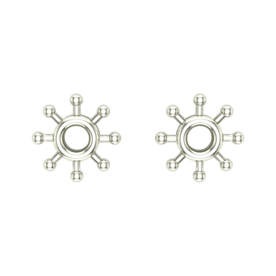 Amita Gold Stud Earrings Design for daily use 