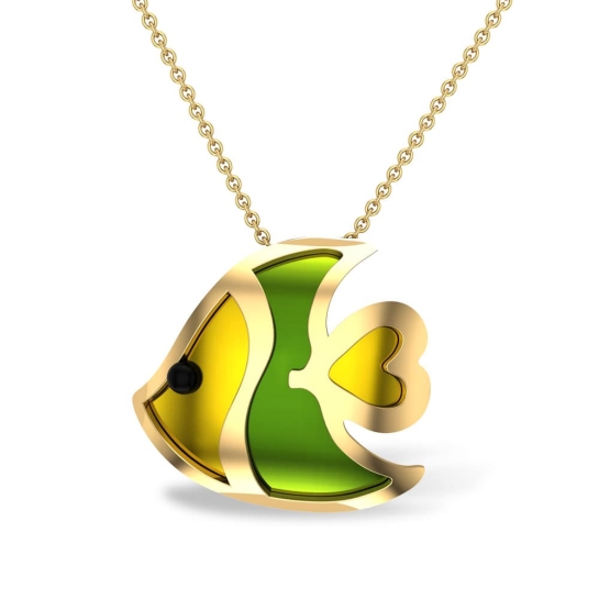 Raylen Fish Gold Pendant