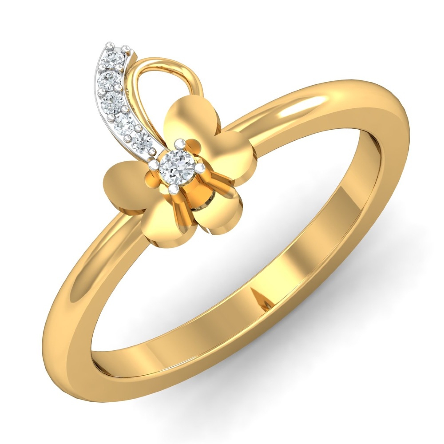 10k Yellow Gold Zircon Diamond Ring for Women Fine Jewelry Bizuteria  Anillos De Gemstone Peridot Bague Etoile 10K Diamond Rings