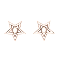 Anandi Gold Stud Earrings Design for daily use 