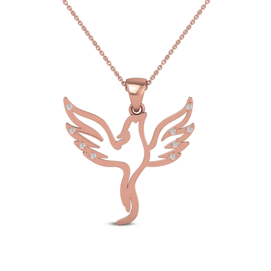 Angel Wings Diamond Pendant
